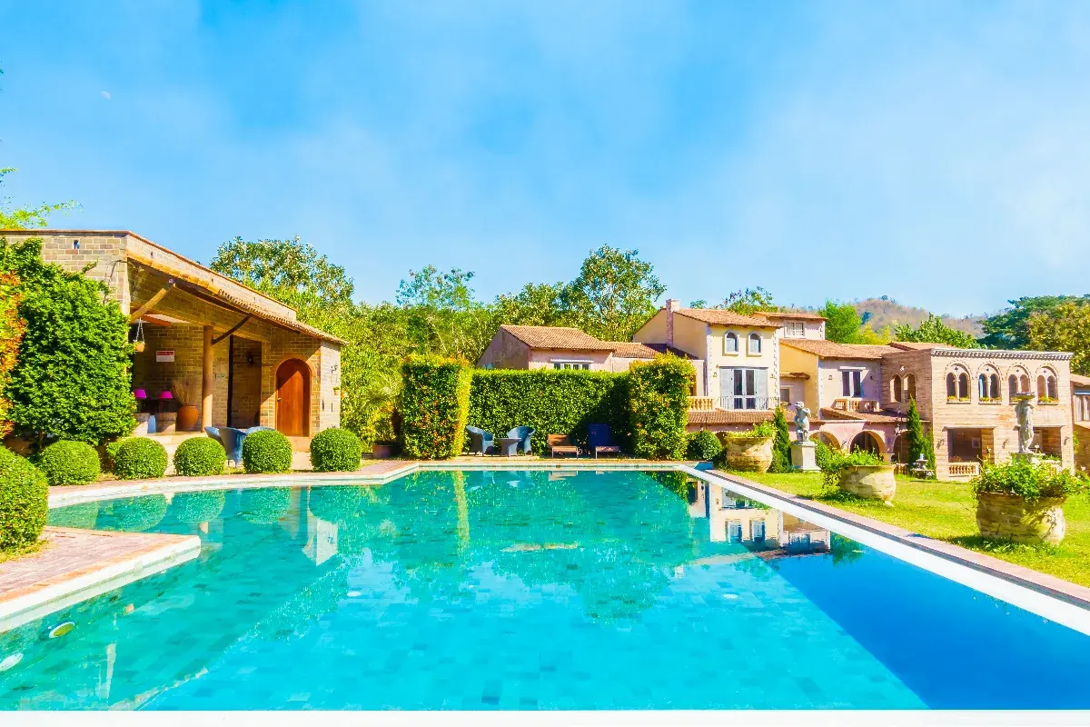 a proper view of villa